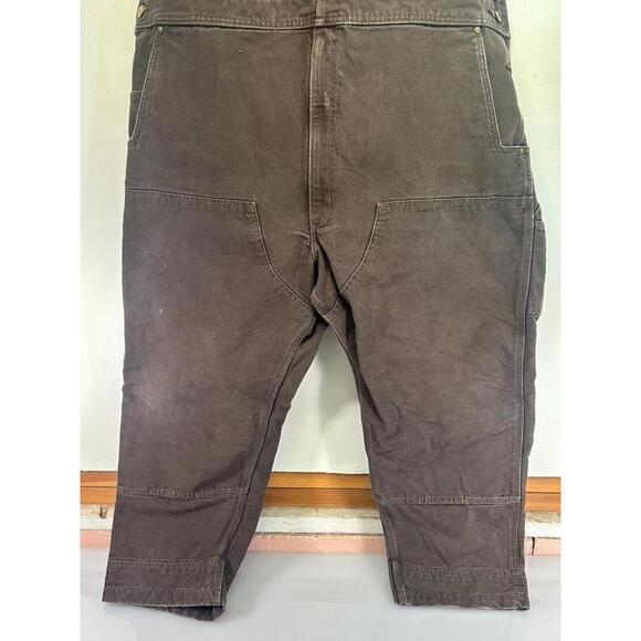Carhartt Brown Denim Overalls 52/30 - Picture 4 of 14